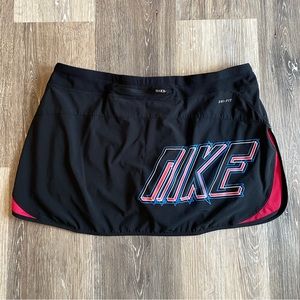 Vintage Nike Tennis Skirt black and pink